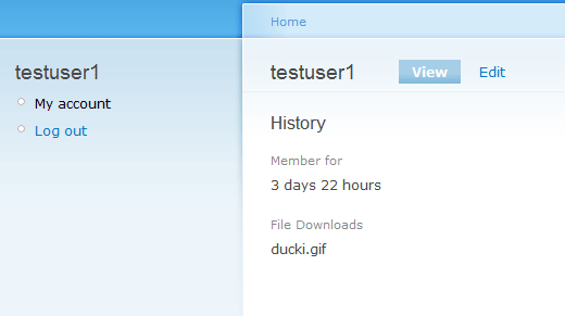 Drupal screenshot